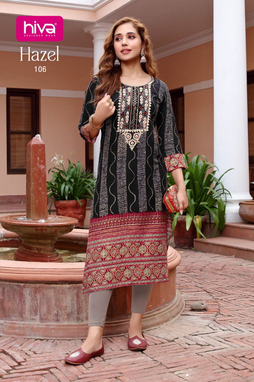 Hiva Hazel New Stylish Wholesale Printed Designer Kurtis